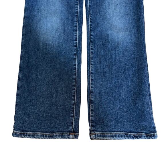 Good American Good Legs Straight Jean Dark Blue Wash Stretch Sculpting Size 8 29 - Picture 5 of 10